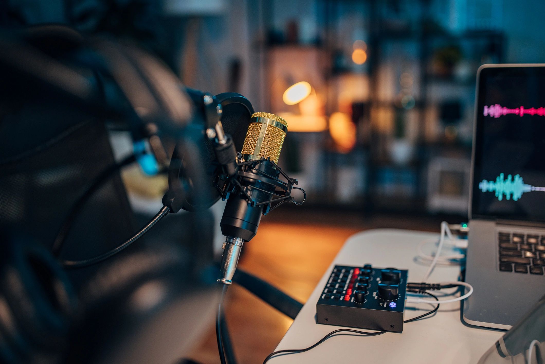 sports podcast episode recording studio